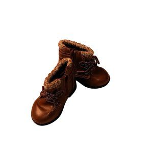 Baby Girl's Wonder Nation Brown Boots- Size 4